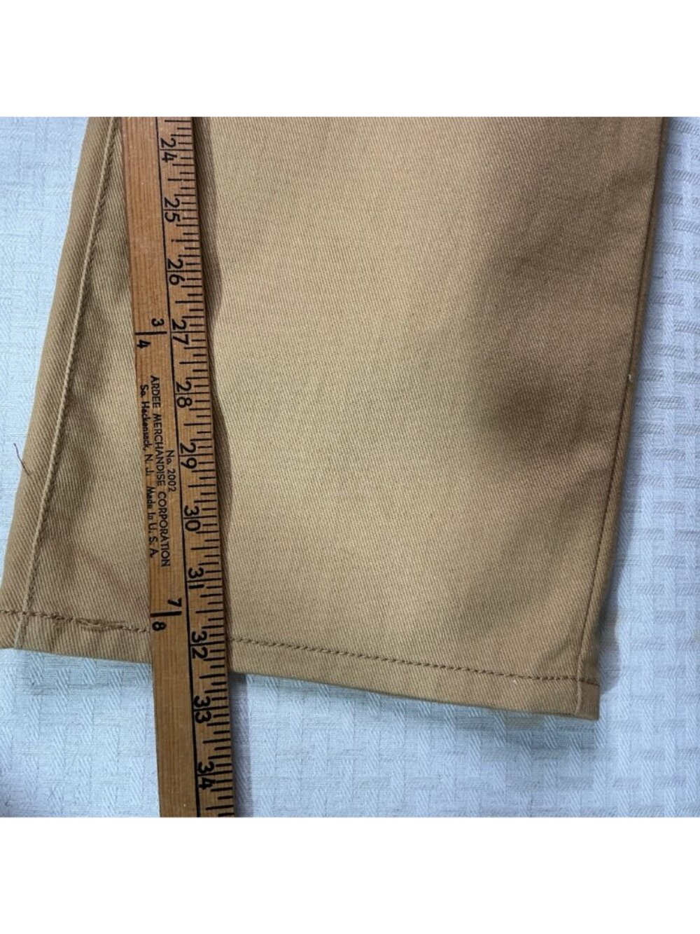 Hova Mens Camel Straight-Leg Jeans Size 44 New With Tags - Picture 9 of 11